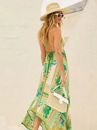 Luchtige & Stijlvolle Boho Maxi Jurk met Halternek - Naya