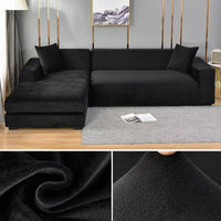 Stretch Fluwelen Bankhoes met Luxe Afwerking – Sofina
