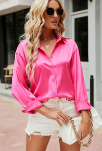 Satijnen Stijlvole Damesblouse – Mireille