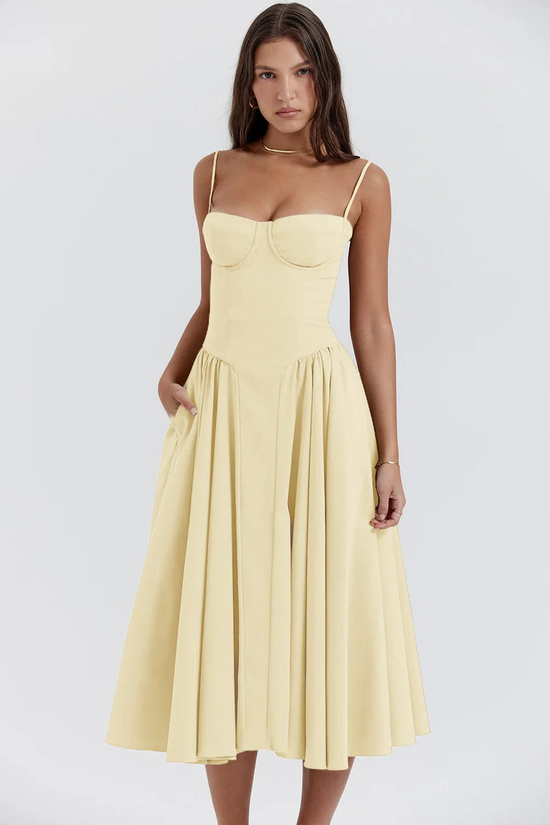 Zomerjurk met Sweetheart Halslijn – Elvira