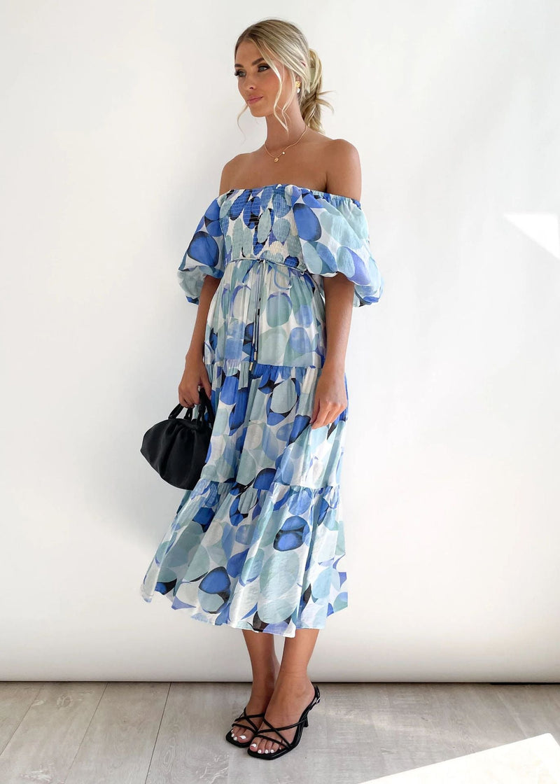 Off-Shoulder Midi-jurk – Talia