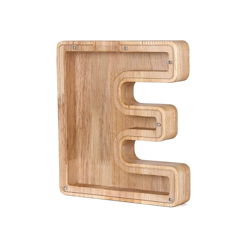 Houten Alfabet Spaarpot - LetterSaver