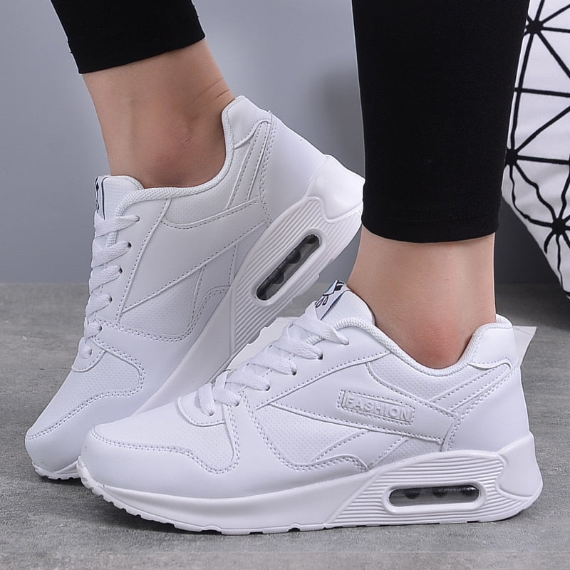 Stijlvolle Vegan Leren Dames Sneakers - Valencia