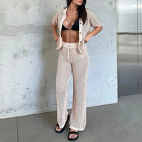 Luchtige & Stijlvolle Dames Zomerset met Cut-Outs en Lange Broek – Liora
