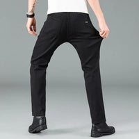 Zwarte Heren Stretch Straight Fit Jeans – Milan
