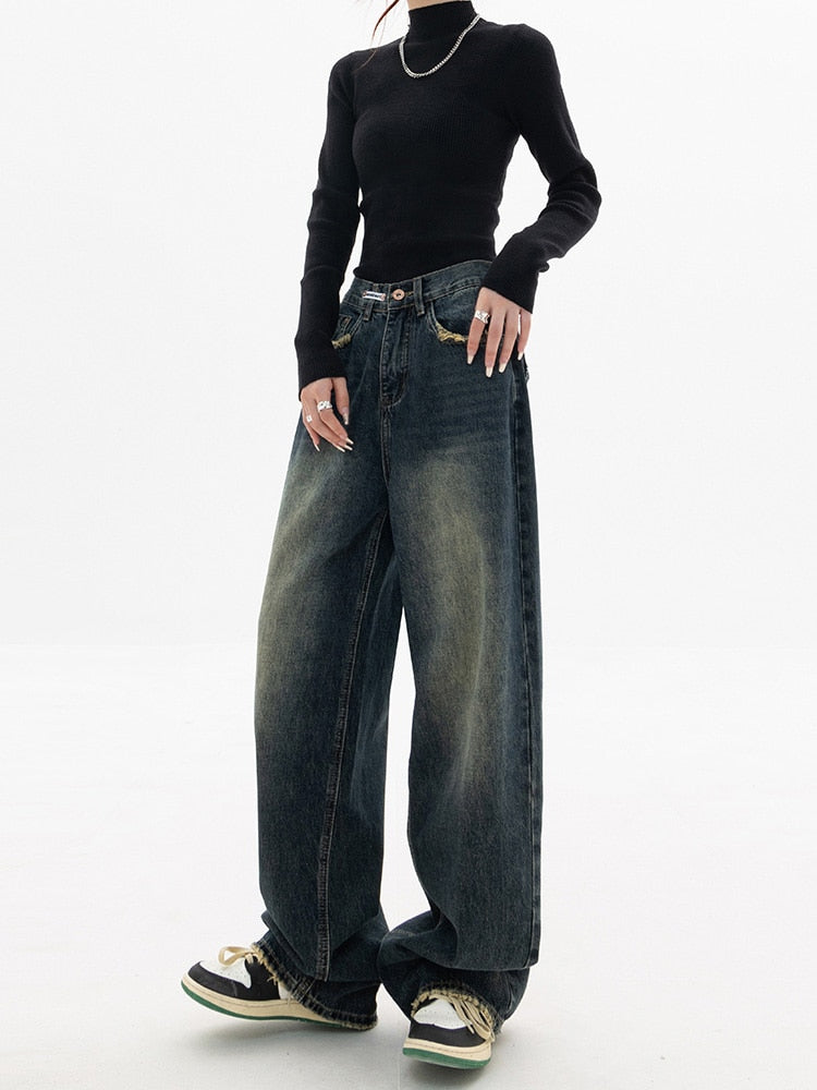 Vintage Baggy Dames Jeans - Aria