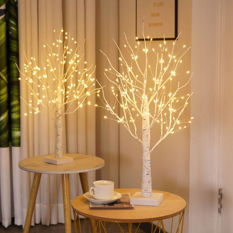 Verlichte Scandinavische Berk - LumiBirch