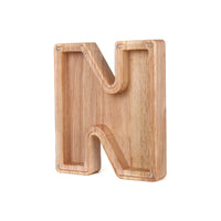 Houten Alfabet Spaarpot - LetterSaver