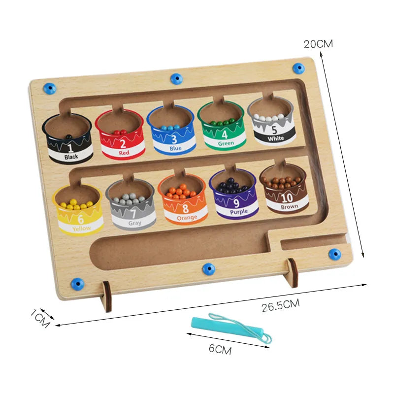 Magnetisch Tel- en Kleurlabyrint – ColorMaze
