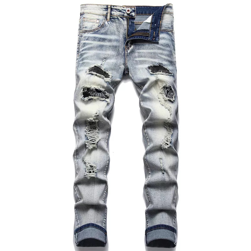 Trendy Gescheurde Herenjeans - Jaxon
