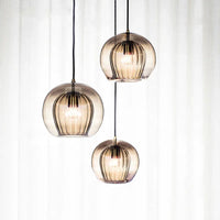 Moderne Aluminium-Glas Hanglamp - LumaLite