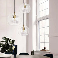 Moderne Aluminium-Glas Hanglamp - LumaLite