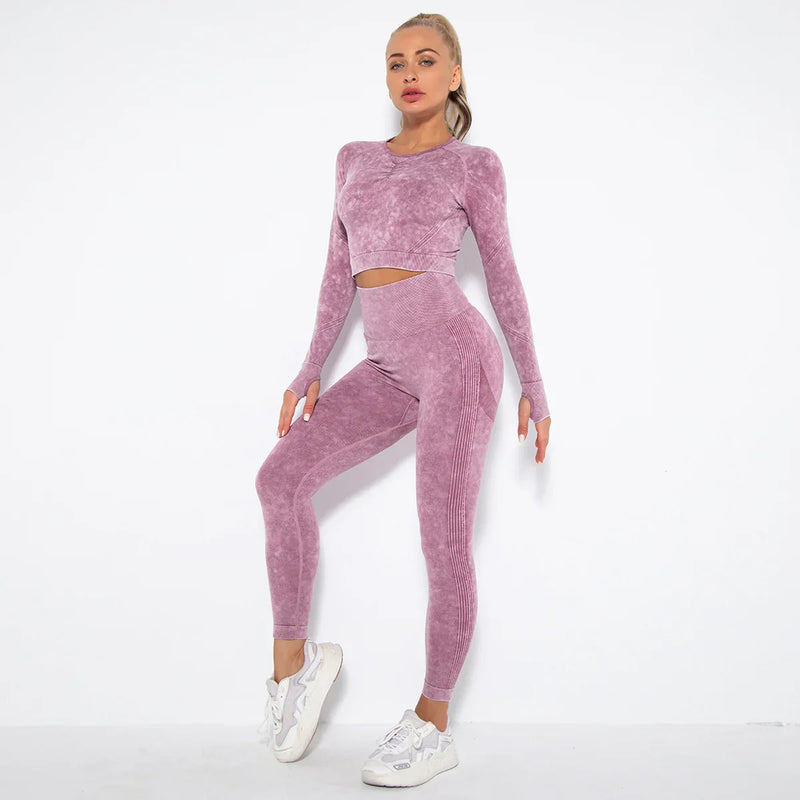 Naadloze Dames Yoga Set met Cropped Top - Nova