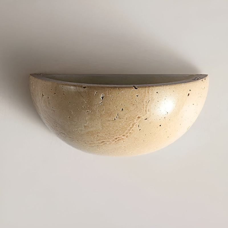 Halfronde LED Wabi-Sabi Wandlamp - ZenGlow