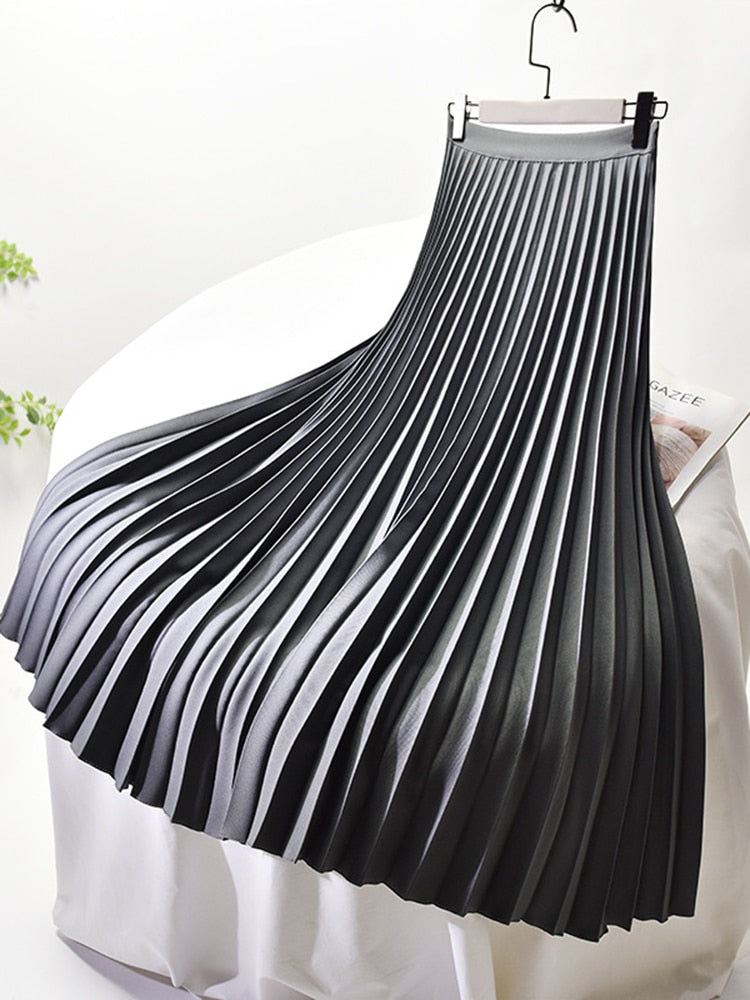 Trendy Hoge Taille Plissérok - Sofia