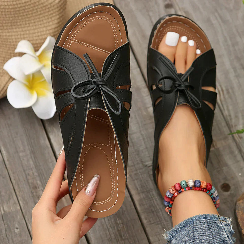 Orthopedische Sleehaksandalen met Gewelfde Knoop – Mirella
