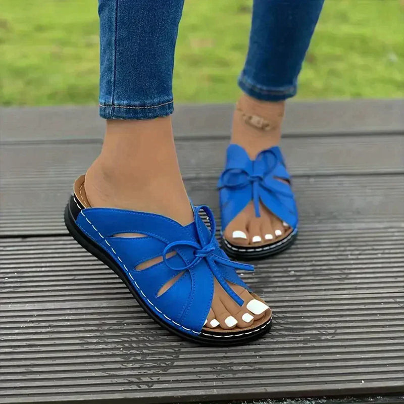 Orthopedische Sleehaksandalen met Gewelfde Knoop – Mirella