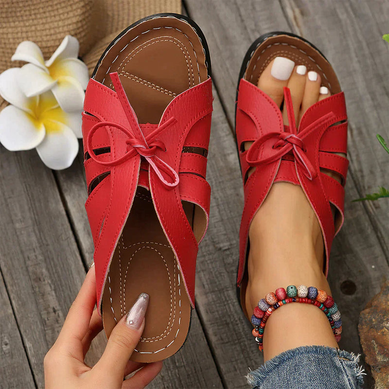 Orthopedische Sleehaksandalen met Gewelfde Knoop – Mirella