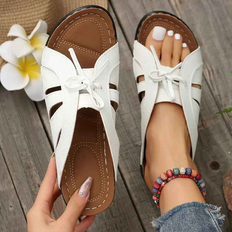 Orthopedische Sleehaksandalen met Gewelfde Knoop – Mirella