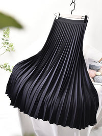 Trendy Hoge Taille Plissérok - Sofia