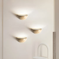 Halfronde LED Wabi-Sabi Wandlamp - ZenGlow