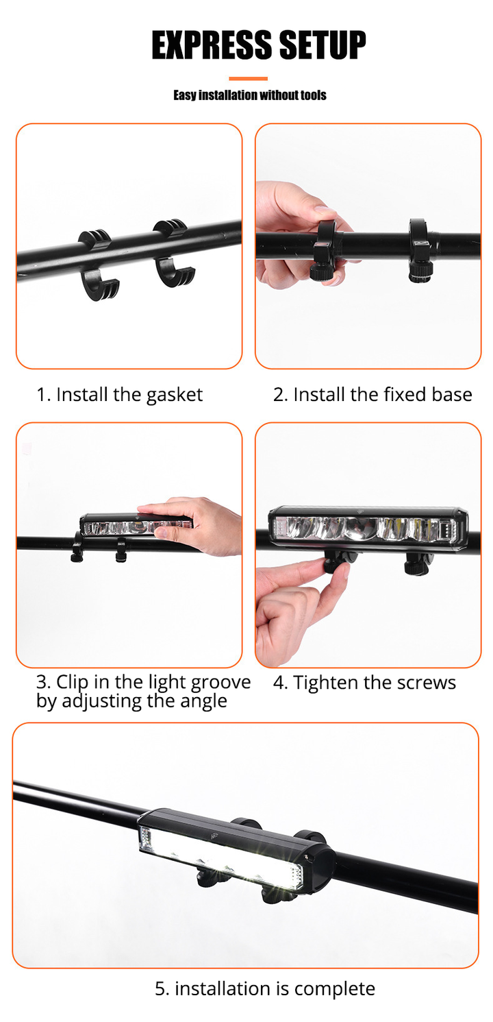 LED Fietslicht met Powerbank Functie - LumiMax