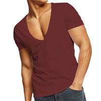 Lässig en figuuraccentuerend heren V-hals T-shirt – Jonas