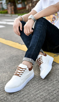 Vardi Dante™ David Sneakers | Stoere herensneakers met witte zool