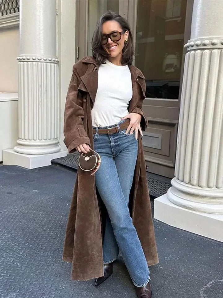 Faux Suede Winterjas voor Dames - Sorina
