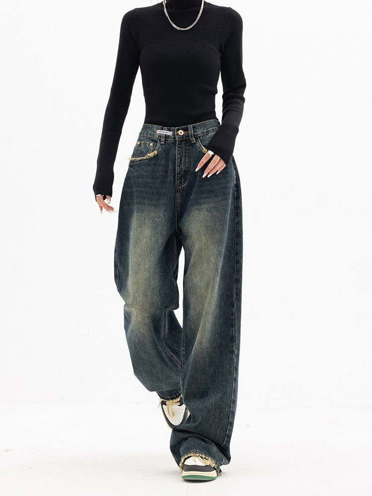 Vintage Baggy Dames Jeans - Aria