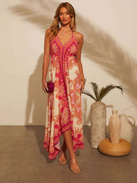 Luchtige & Stijlvolle Boho Maxi Jurk met Halternek - Naya