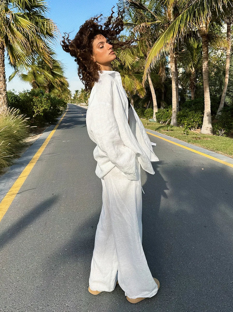 Tweedelige Dames Zomer Set Broek & Top – Léonie
