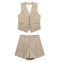 Tweedelige zomeroutfit met vintage-top – Amaya