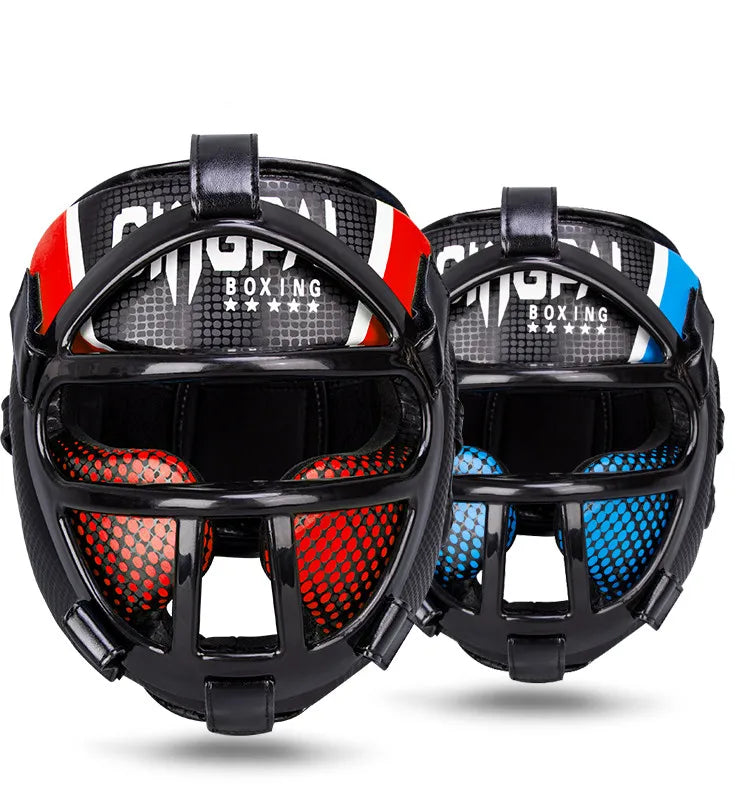 Premium Hoofdbescherming met Gezichtsmasker - FightGuard
