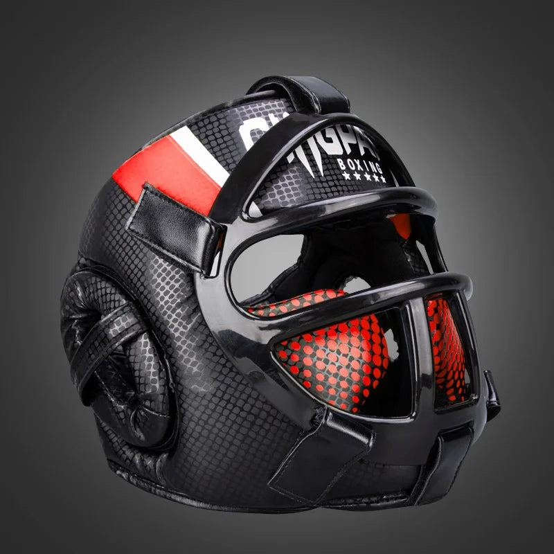 Premium Hoofdbescherming met Gezichtsmasker - FightGuard