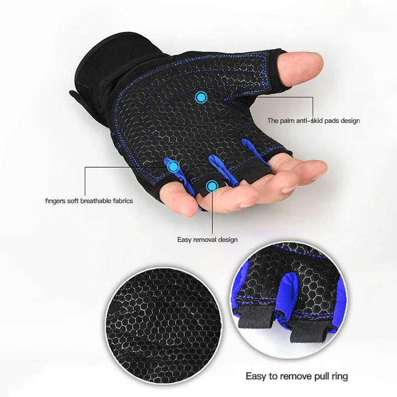 Schokbestendige en Ondersteunende Gym Handschoenen - FitFlex