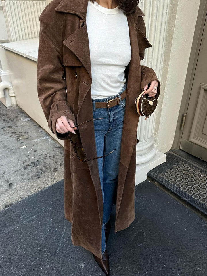 Faux Suede Winterjas voor Dames - Sorina