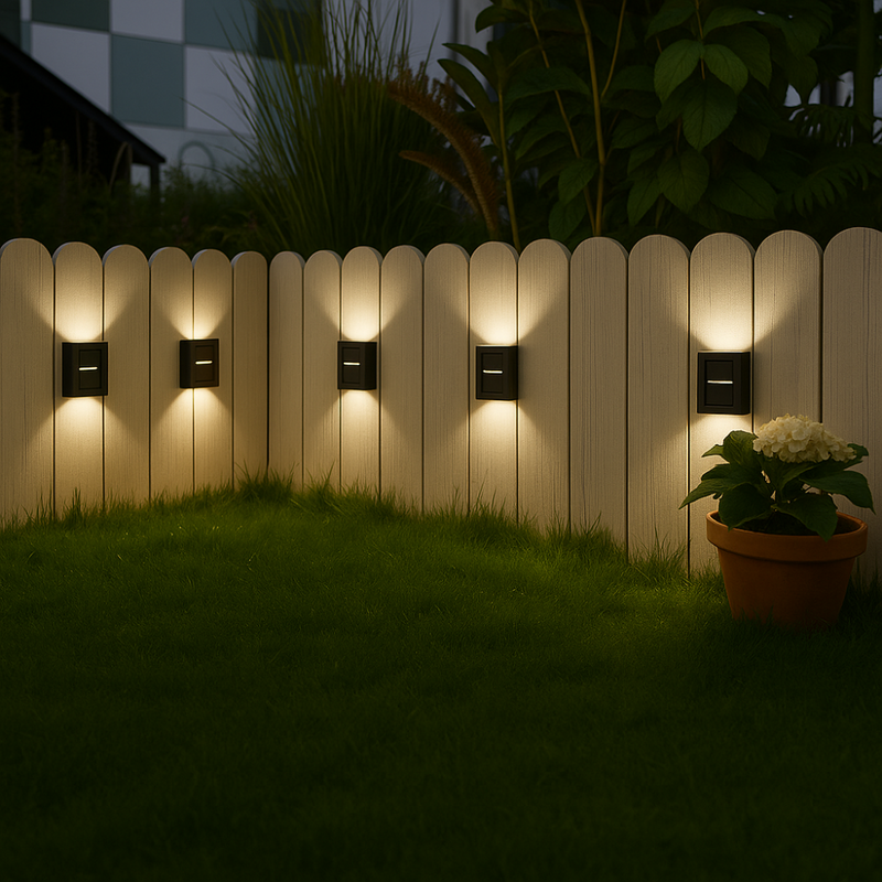 SolarGlow™ Luxe Solar Wandlampen – Draadloos, Stijlvol & Klaar Voor Zwoele Avonden