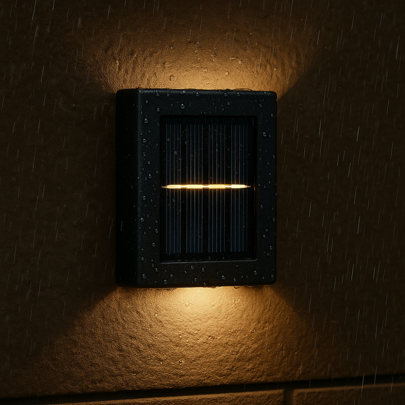 SolarGlow™ Luxe Solar Wandlampen – Draadloos, Stijlvol & Klaar Voor Zwoele Avonden