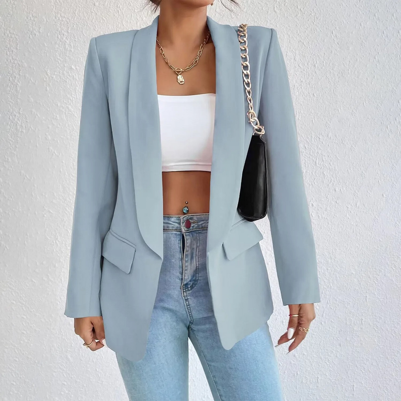 Kantoor Damesblazer van Polyester-Katoen - Emma