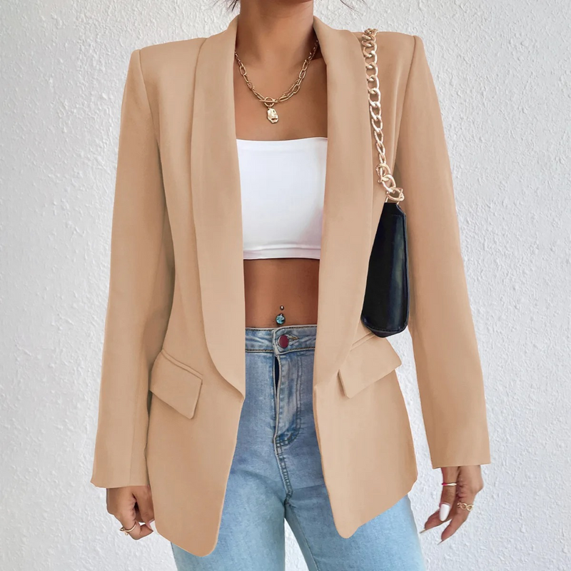 Kantoor Damesblazer van Polyester-Katoen - Emma