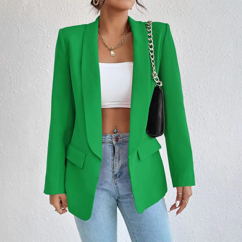 Kantoor Damesblazer van Polyester-Katoen - Emma