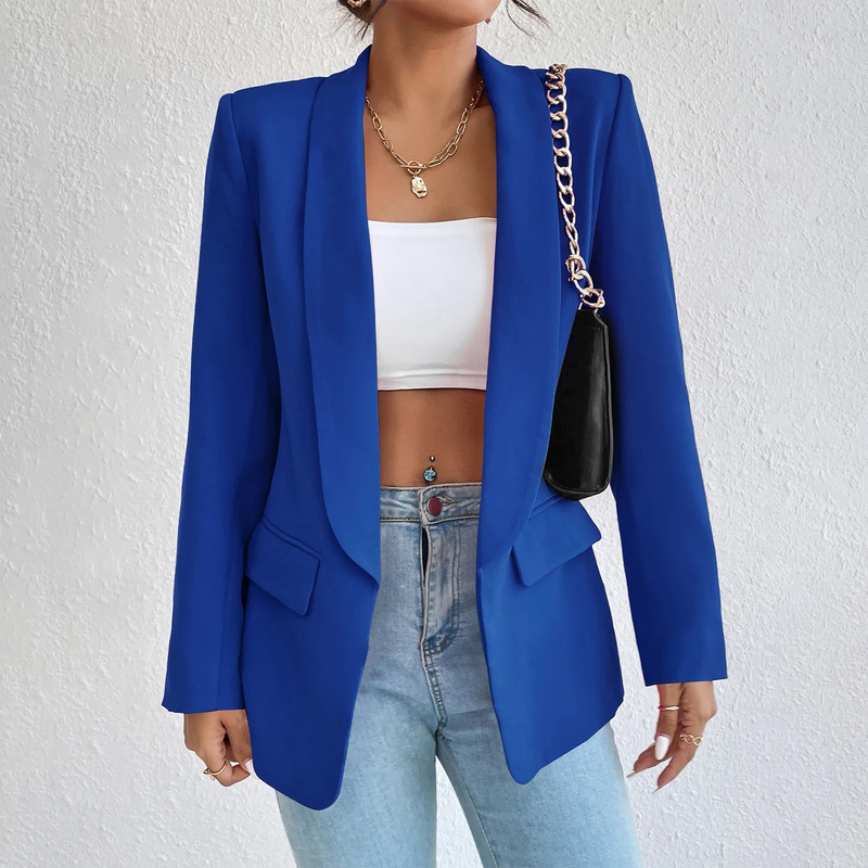 Kantoor Damesblazer van Polyester-Katoen - Emma