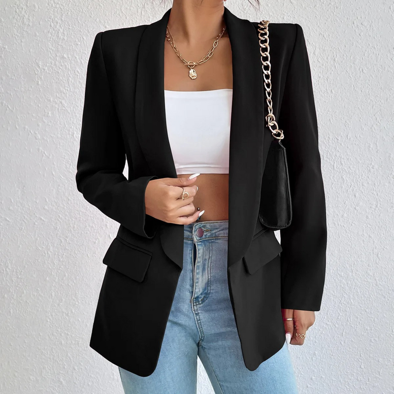 Kantoor Damesblazer van Polyester-Katoen - Emma