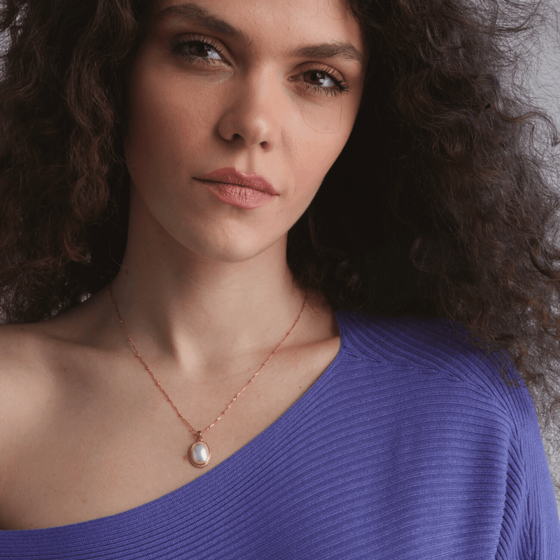 Vintage Gouden Parel Ketting - Lumina