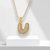 Bubble Letters Ketting met Hanger - LuxeLette
