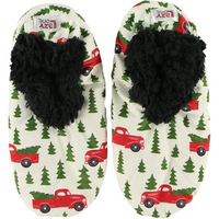 Dames Fleece Kerst Slof Sokken - HollyWarm