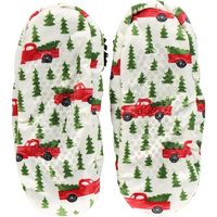 Dames Fleece Kerst Slof Sokken - HollyWarm