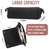 2-in-1 Haartools Reistas & Hittebestendige Mat