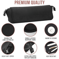 2-in-1 Haartools Reistas & Hittebestendige Mat